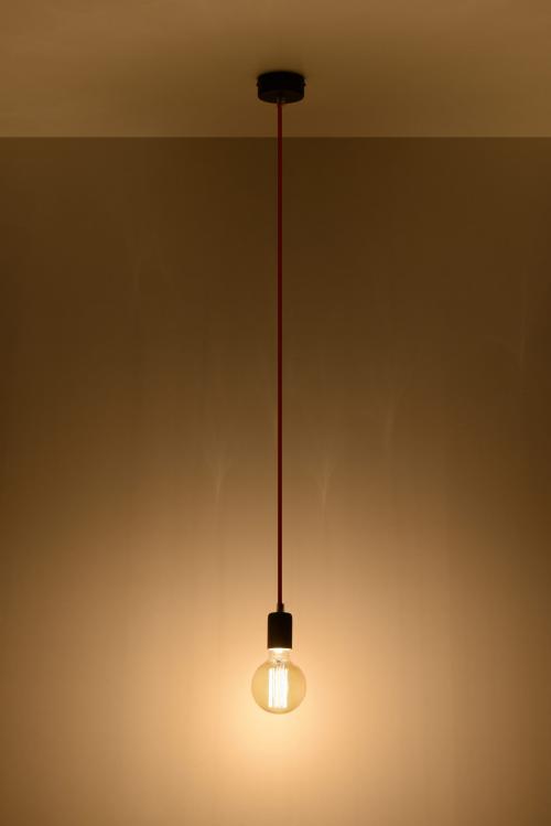 SOLLUX - pendant  luminaire  EDISON black  SL.0152