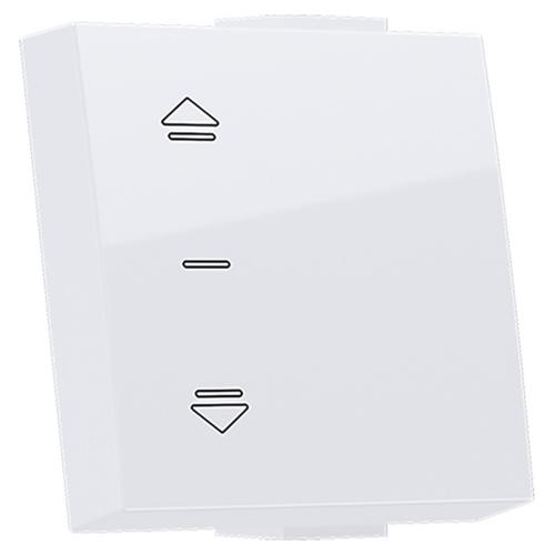 ACA LIGHTING - Лицев панел за бутон с индикатор и символ стрелки 2М MODYS Бял 10101332496