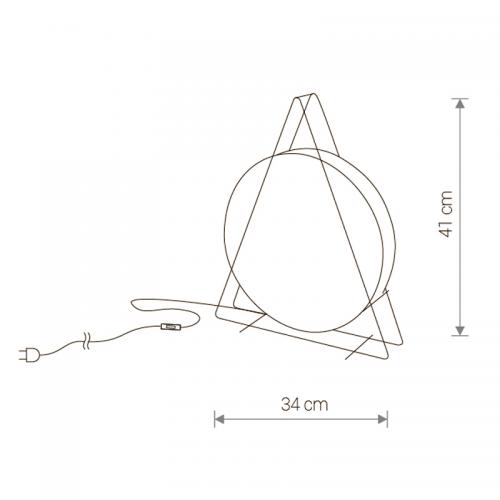 NOWODVORSKI - table luminaire WHEEL BLACK I 9036