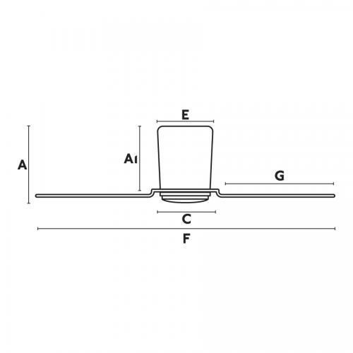 FARO - PEMBA Brown ceiling fan with DC motor 33492-5 
