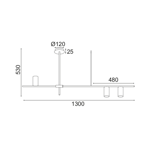 ACA LIGHTING -  Пендел OD843C130G