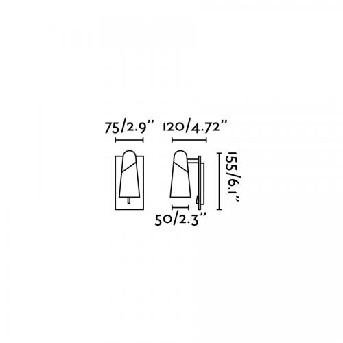 FARO - LAO LED White wall lamp 1L Ref.29040