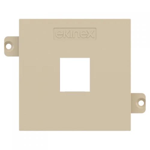 Ekinex - Faceplate for 1x RJ45 Keystone 55x55 Fenix Beige - EK-KSC-1K-FBL