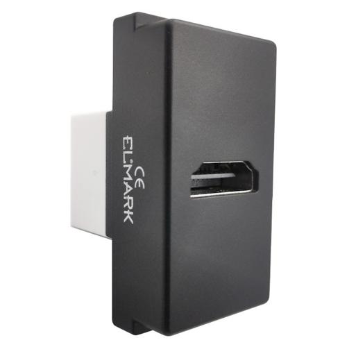 ELMARK - 27022 - HDMI SOCKET ANTHRACITE LECCE 