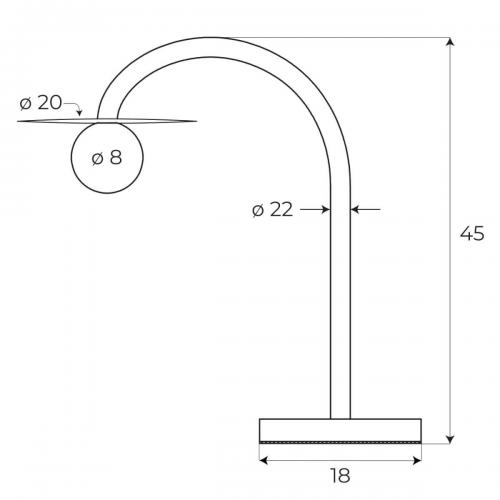 MAXLIGHT - Нощна лампа ENIGMA T0060,1 x 1,5W 3000K 129LM