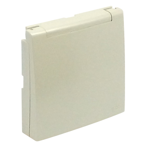 EFAPEL - Face plate for Outlet with lid SCHUKO IP44 PEARL 90631 TPE LOGUS 90