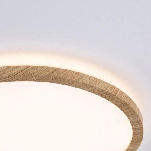 PAULMANN - LED Панел 71029  LED Panel Atria Shine Backlight IP44 rund 420mm◾ 22W◾ 2300lm ◾3000K✴Дърво