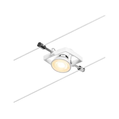 PAULMANN - 94433  CorDuo cable system Mac II single spot ✴ GU5.3 max.10W~12V✴ white matt/chrome