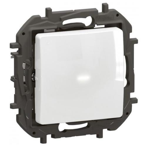 LEGRAND - Push-button dimmer R=5-150W LED=1-150VA, requires neutral, white Niloe New NP2410WH