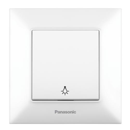 PANASONIC - Бутон със символ осветление Panasonic Arkedia Slim бял WNTC0016-2WH