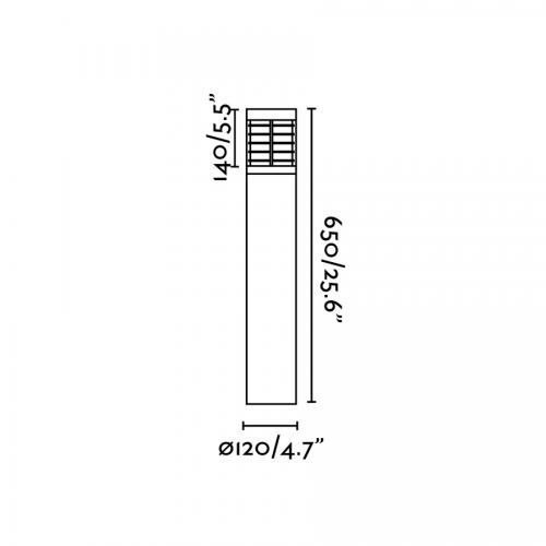 FARO - GIZA LED Dark grey beacon lamp Ref.70768 IP54