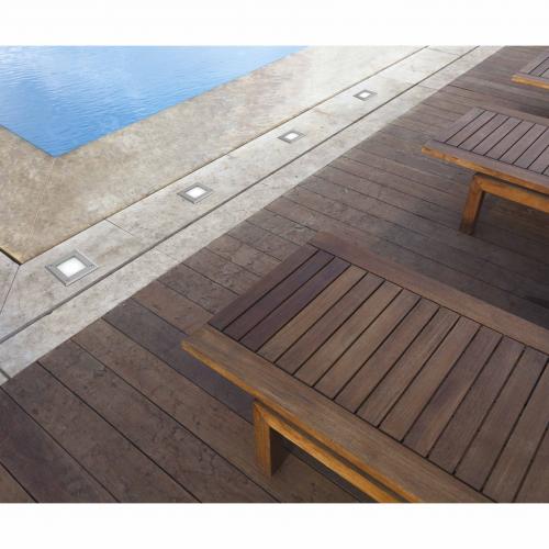 FARO - LED-18 Inox square recessed lamp 6000K Ref.71497N  IP67