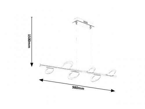 RABALUX - pendant luminaire  LORRAINE 5657