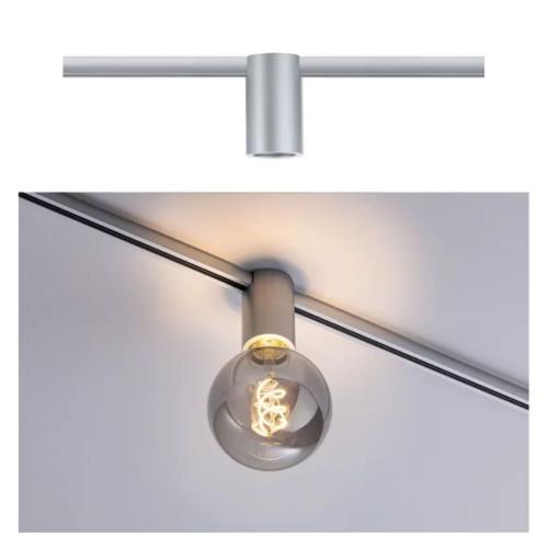 PAULMANN - 94973 URail rail spot socket single spot ⏺E27 max. 20W dimmable ~230V ⏺chrome matt