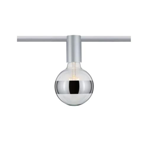PAULMANN - 94973 URail rail spot socket single spot ⏺E27 max. 20W dimmable ~230V ⏺chrome matt