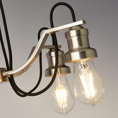 SEARCHLIGHT - Ceiling Pendant OLIVIA 1065-5SS Е27 5x60W