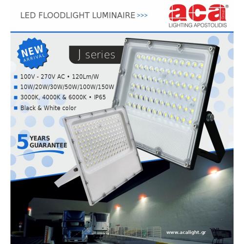 ACA LIGHTING - SMD LED FLOOD LIGHT 20W 4000K 2400lm IP65 90° J2040