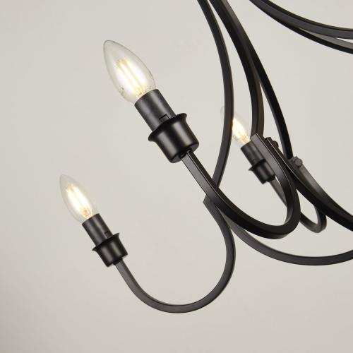 SEARCHLIGHT - Полилей    82915-5BK   Lodge⚡5 х HALOGEN 60W⚡E14