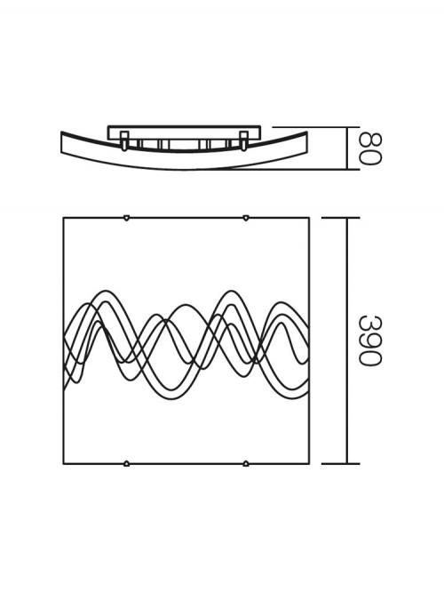 SMARTER - ceiling luminaire   GHOST   05-571  E27, 2 x max. 42W 