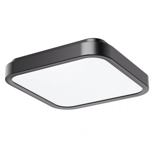 RABALUX - Moisture-proof LED ceiling light  SAMIRA square 48W 3100lm 4000K IP44 black 71256