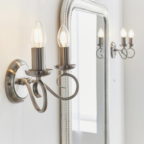 ENDON - аплик TRAFFORD  180-2AS  E14, 2X60W