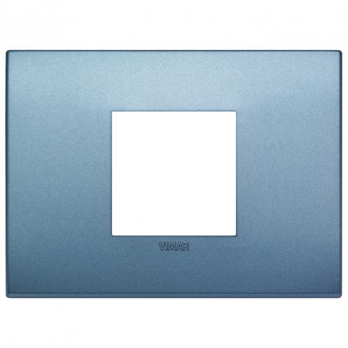 VIMAR - 19652.76 - Classic plate 2centrM techno matt blue