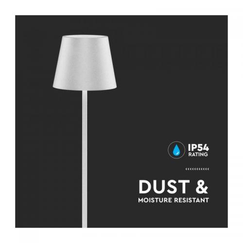V-TAC - 4W LED Floor Lamp White Body 3000K IP54 SKU: 7007