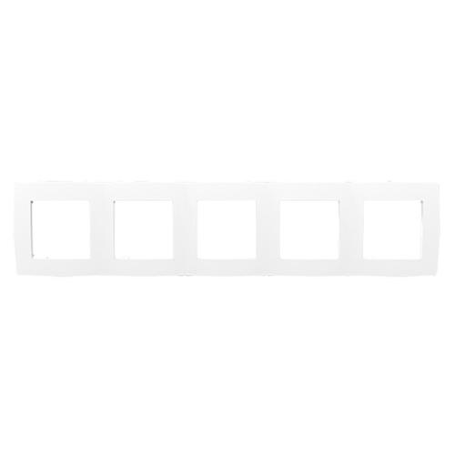ACA LIGHTING - Рамка петорна PRIME Бяла 1000119401
