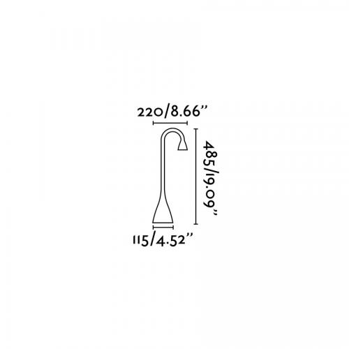 FARO - LENA Black reading lamp 52058