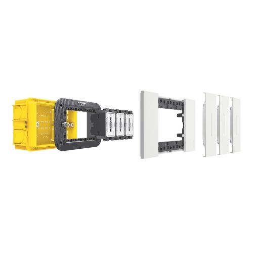 BTICINO - KV4141 German standard socket 16A 2 modules - green