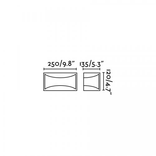 FARO - BONN-2 Dark grey wall lamp Ref.70697  IP44
