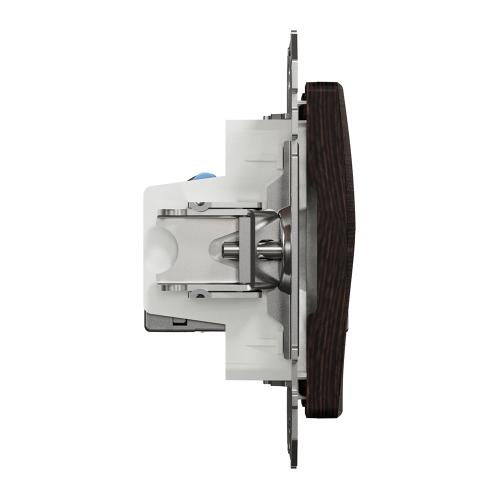 SCHNEIDER ELECTRIC - SDD181462S Sedna Design & Elements - CAT 6 STP, 2x RJ45, wenge
