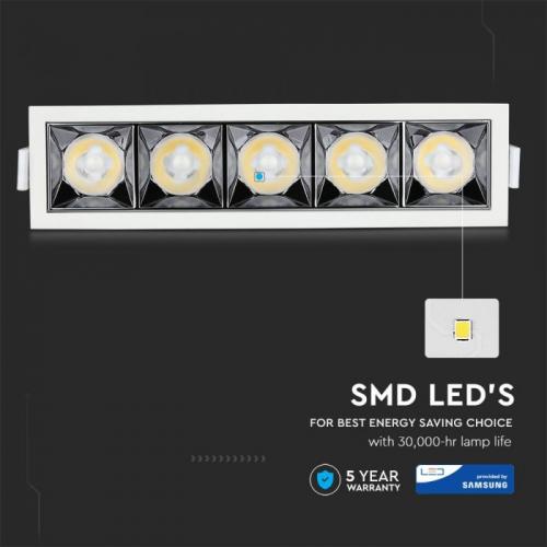 V-TAC - LED Луна SAMSUNG Чип 20W Рефлектор UGR<19 38° 2700K SKU: 996