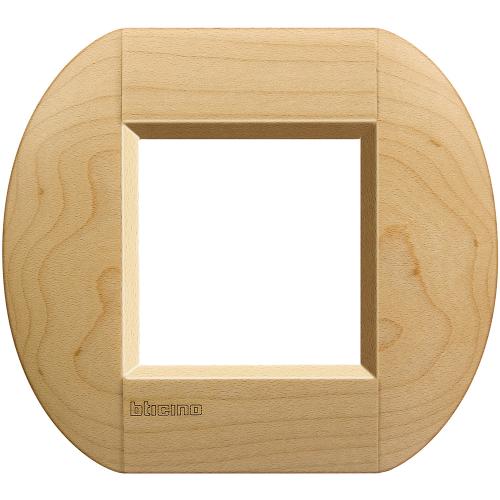 BTICINO - LNB4802LAE Рамка 2М Maple дърво елипсовидна Livinglight