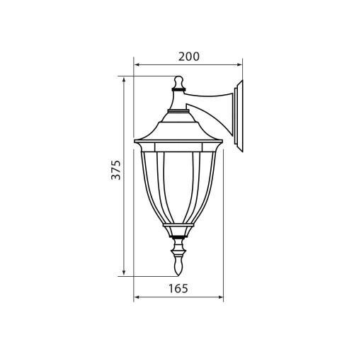 VIVALUX - Lantern VIENNA WD002/AB IP44 VIV004195