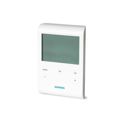 SIEMENS - Термостат за отопление 5…35 °C с LCD дисплей и седмичен таймер, с батерия  RDE100.1