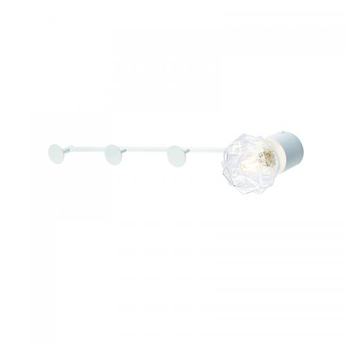 ACA LIGHTING - Аплик със закачалка за дрехи ZM711W66WH  1ΧGU10 WHITE METALLIC 66Χ7Χ8CM