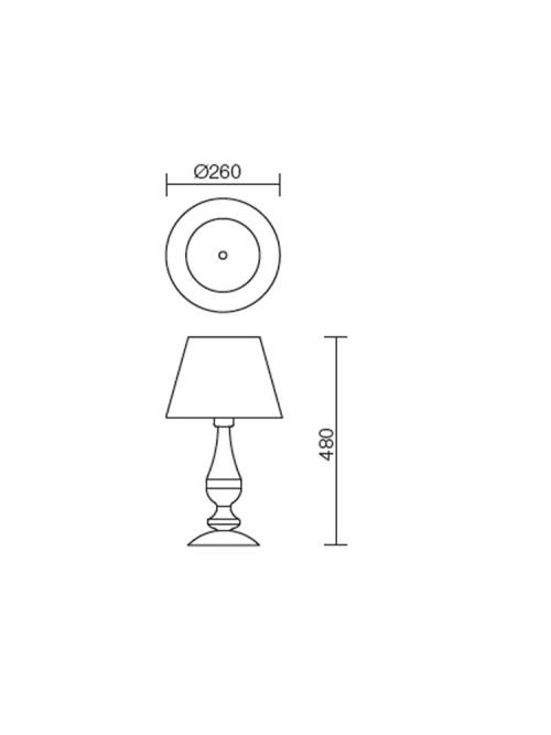 SMARTER - table  luminaire FABIOLA  02-713  E14, 1 x max. 28W 