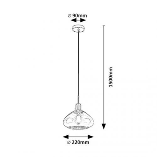 RABALUX -  PENDANTS DVORA 72021 E27 1X MAX 40W 