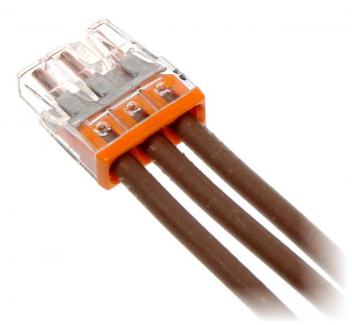 WAGO - 2273-203 Pluggable Terminal Block, 3 Ways, 2.5 mm², Clamp