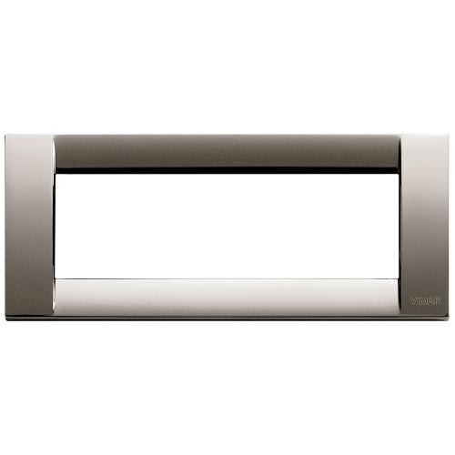 VIMAR - 16736.31 - Classica plate 6M metal black chrome