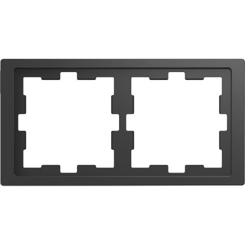 SCHNEIDER ELECTRIC -  MTN4020-6534 D-Life frame, 2-gang, anthracite