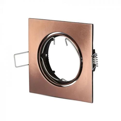 V-TAC - GU10 Fitting Square Movable Bronze SKU: 8582