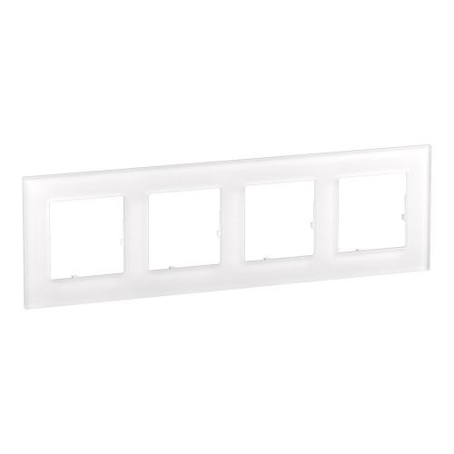 LEGRAND - 4-Gang Frame, White Glass Colour – Legrand Valena Life Raw origin 756614