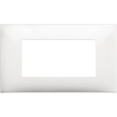 BTICINO - R4804RW cover plate - 4 centered modules - White