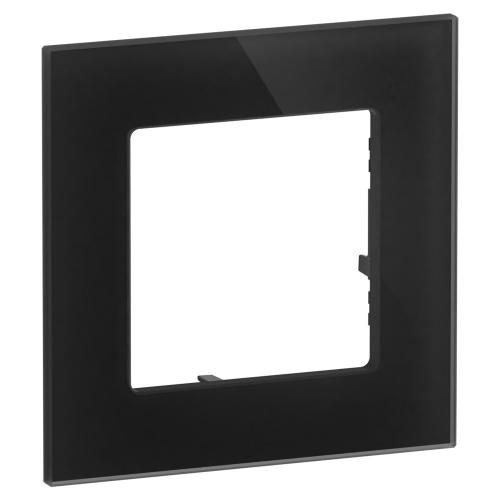 LEGRAND - 1-Gang Frame, Black Glass Colour – Legrand Valena Life Raw origin 756621