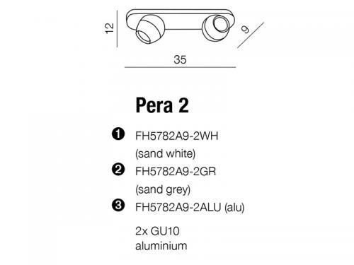 AZZARDO - Спот PERA 2  FH5782A9-2-GR / AZ1248