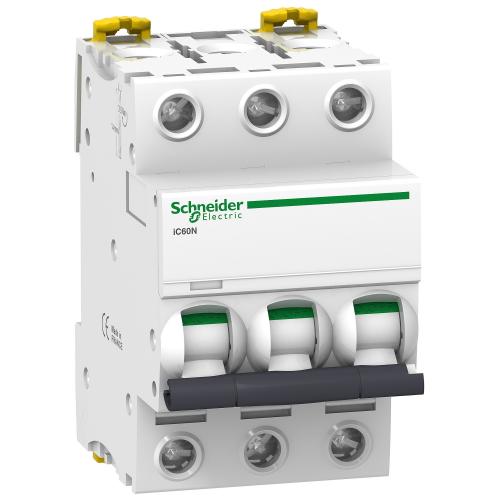 SCHNEIDER ELECTRIC - Circuit breaker Acti 9 iC60N 3P 63A крива D 6kA A9F75363