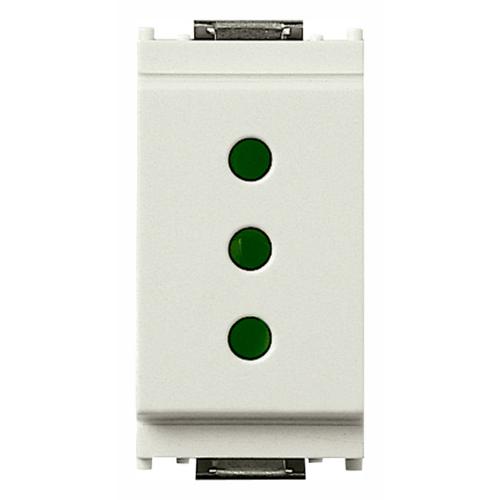 VIMAR - 16201.B - 2P+E 10A P11 outlet white