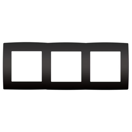 ACA LIGHTING - Рамка тройна PRIME Антрацит мат 1000119205